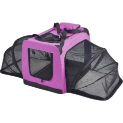 Pet Life Hounda Accordion Metal Framed Dual-Sided Collapsible Dog Crate
