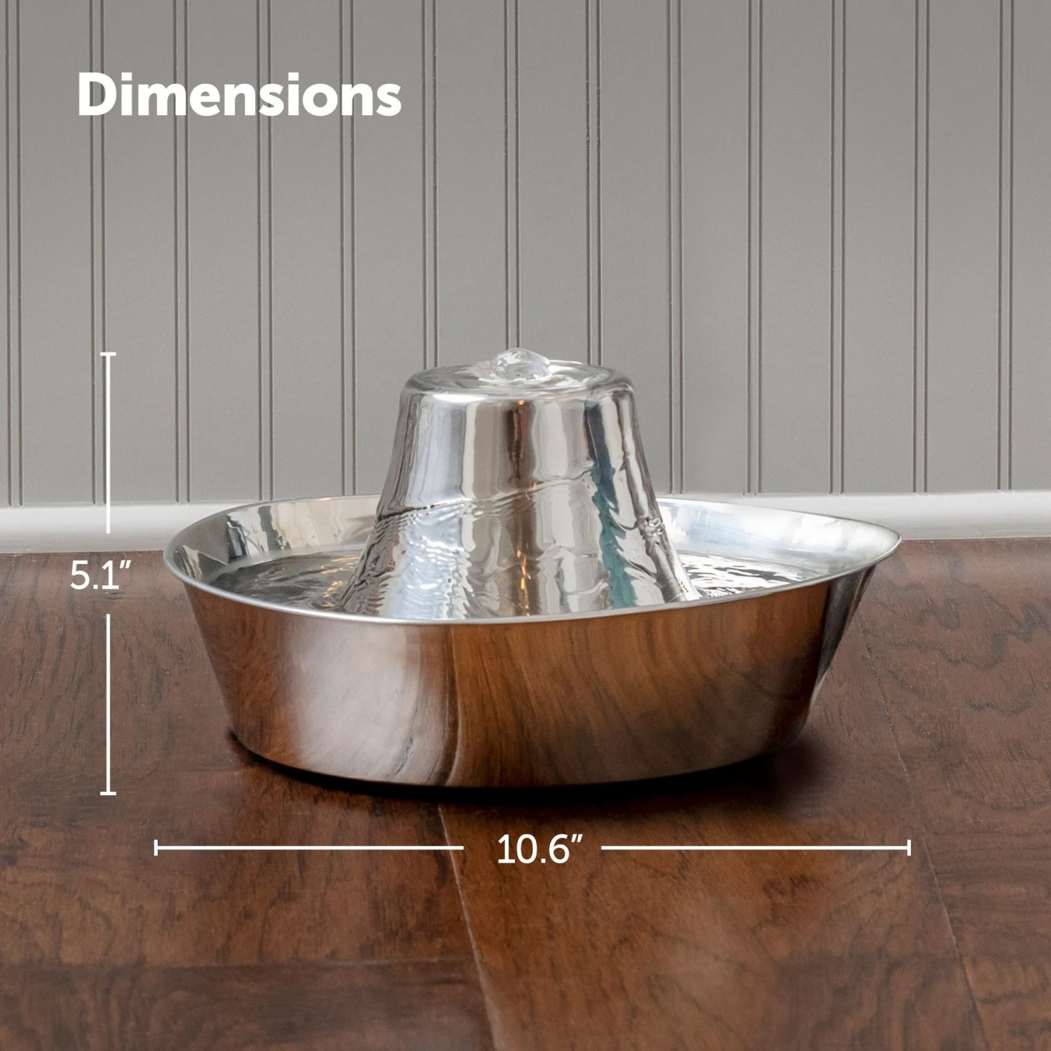 PetSafe Seaside Stainless Steel Cat Water Fountain, 60-oz - Image 3