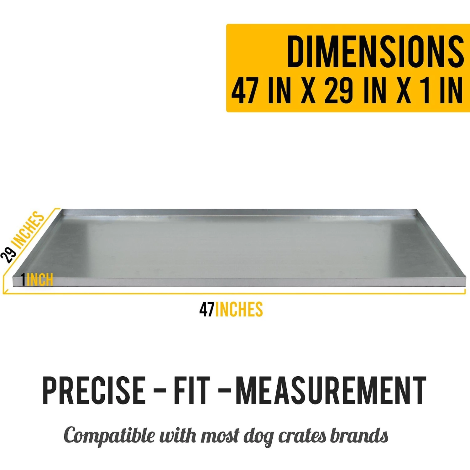 KOPEKS Heavy Duty Multipurpose Replacement Crate Tray, Silver - Image 2
