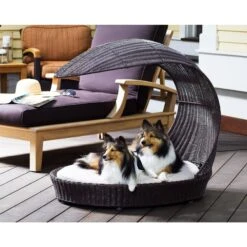 The Refined Feline Waterproof Covered Outdoor Dog Bed, Large