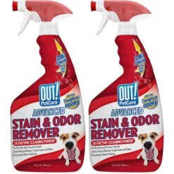 OUT! PetCare Advanced Stain & Odor Remover, 32-oz Bottle, 2 Count
