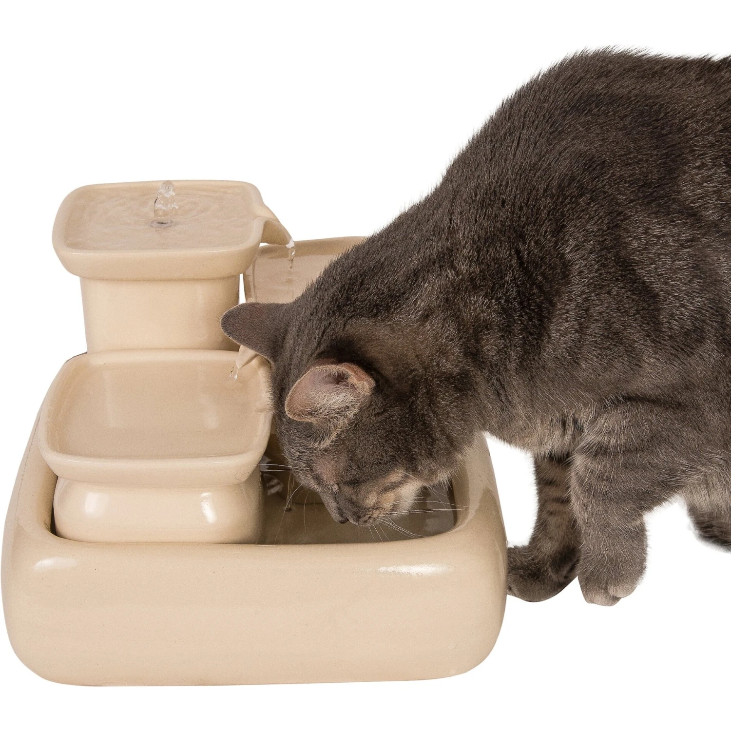 Miaustore Dog & Cat Ceramic Water Fountain, 115-oz - Image 6