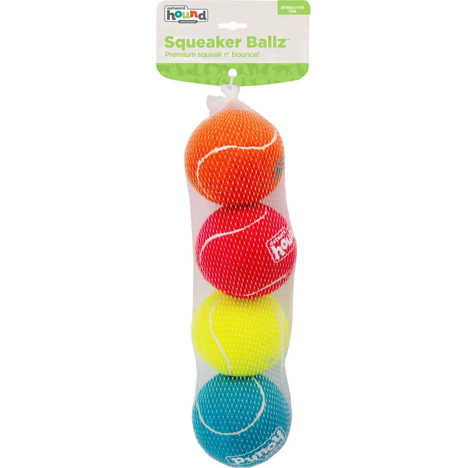 Outward Hound Squeaker Balls Large Dog Toys, 4 Count - Image 8