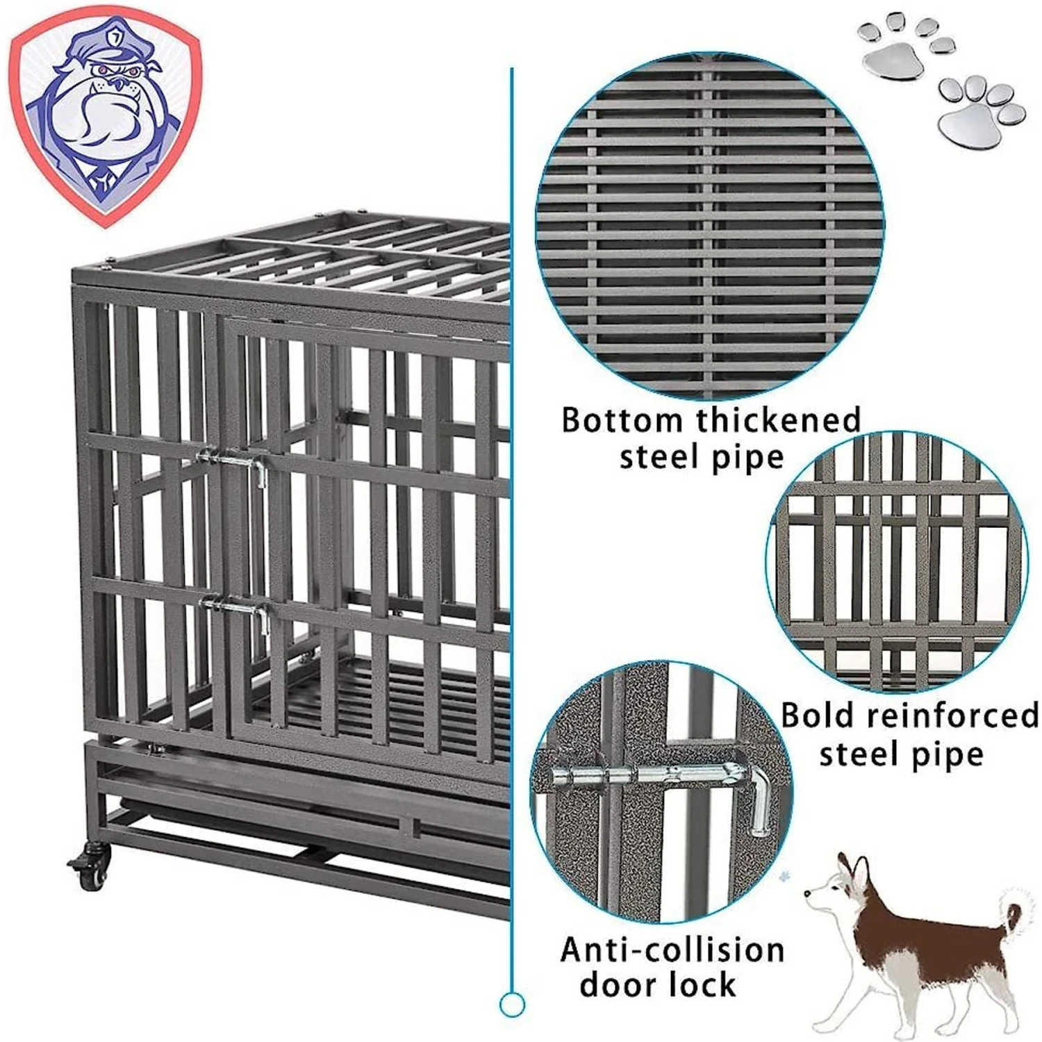 SMONTER Heavy Duty Dog Crate & Playpen - Image 7