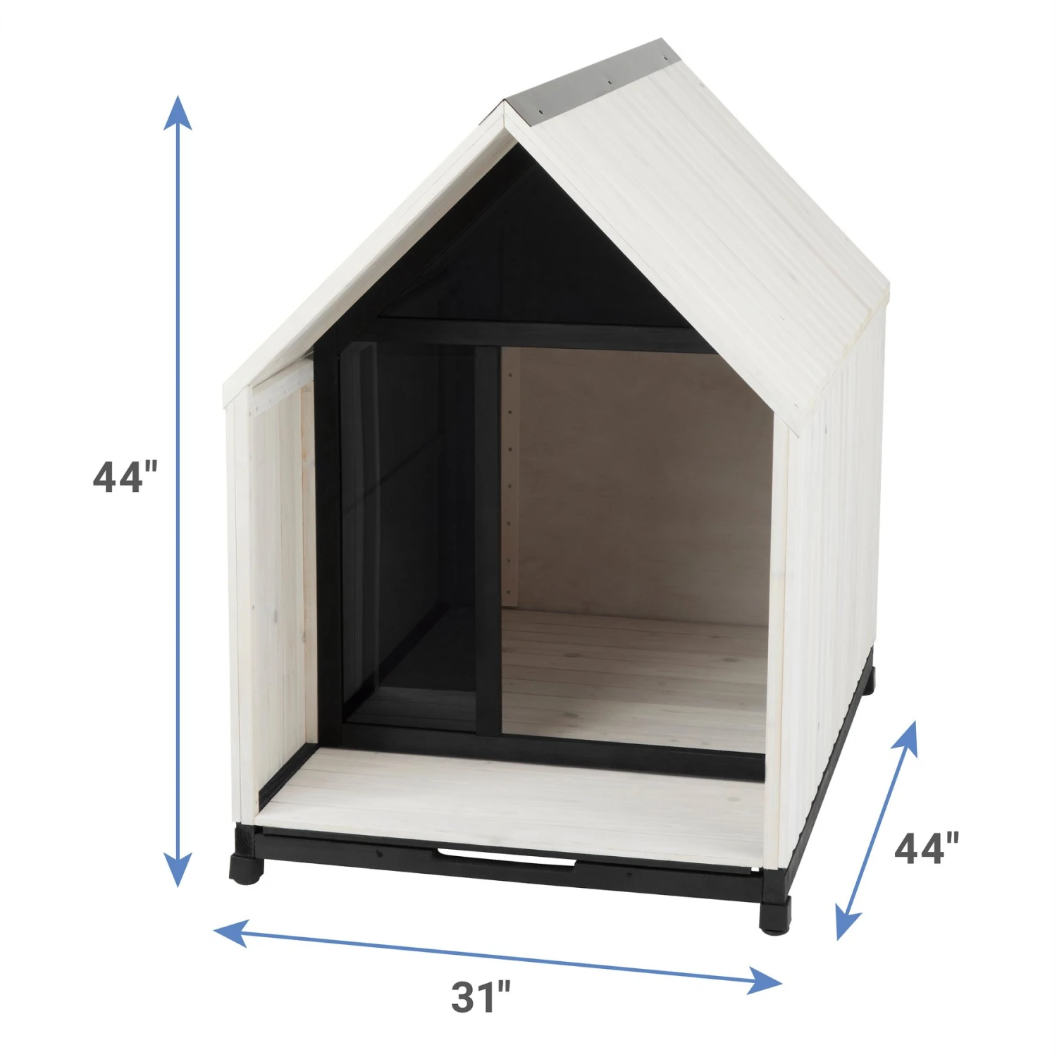 Frisco Classic Wooden Outdoor Dog House - Image 2