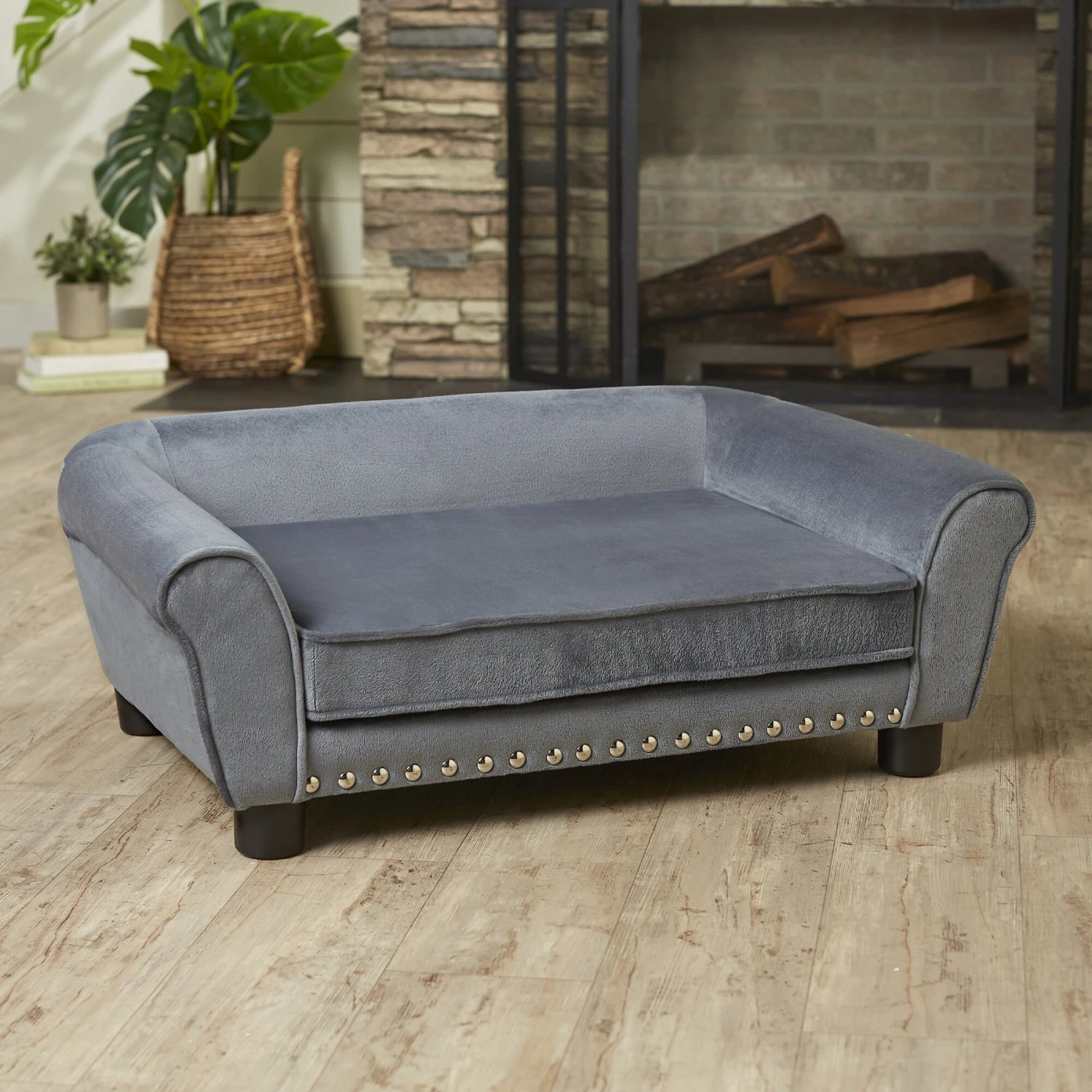 Enchanted Home Pet Charley Sofa Cat & Dog Bed With Removable Cover - Image 2