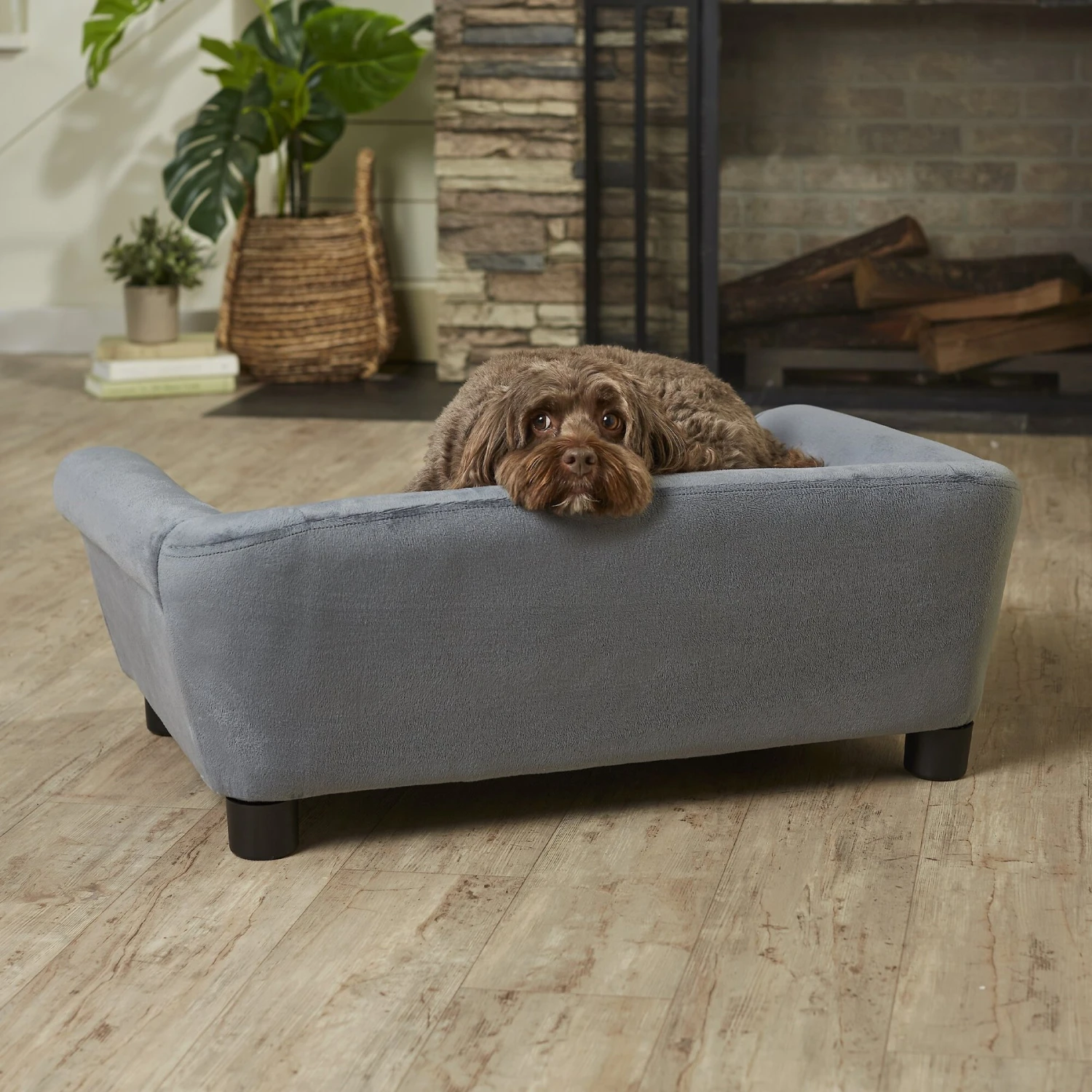Enchanted Home Pet Charley Sofa Cat & Dog Bed With Removable Cover - Image 3
