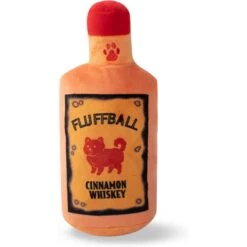 Pet Shop By Fringe Studio Fluffball Cinnamon Whisky Squeaky Plush Dog Toy