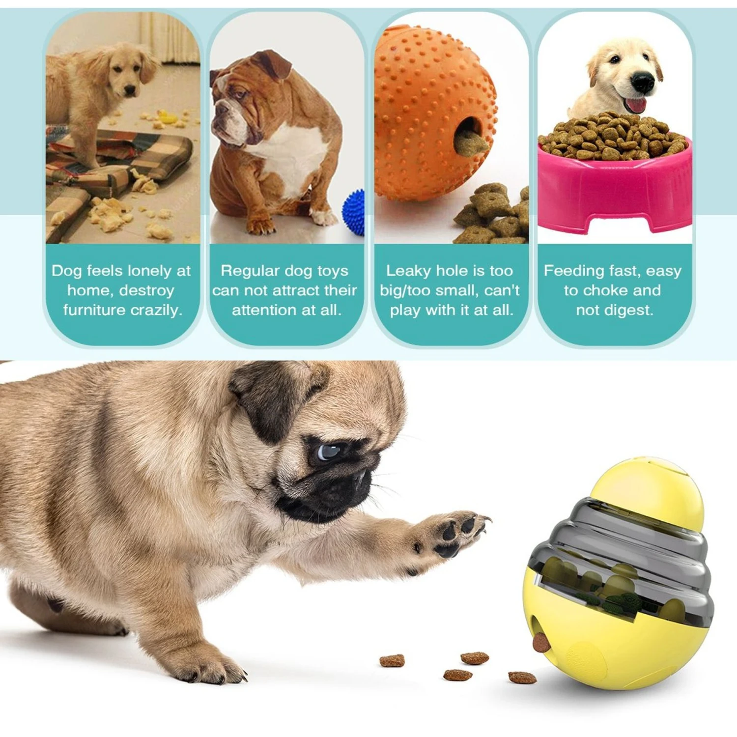 Hanamya Interactive Food/Treats Dispensing Dog Toy - Image 2