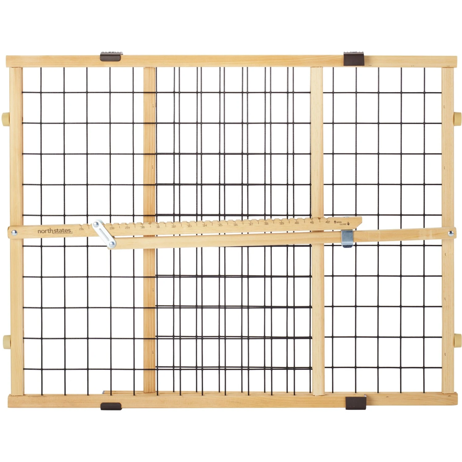 MyPet Wire Mesh Dog Gate, 42-in, Wood - Image 2