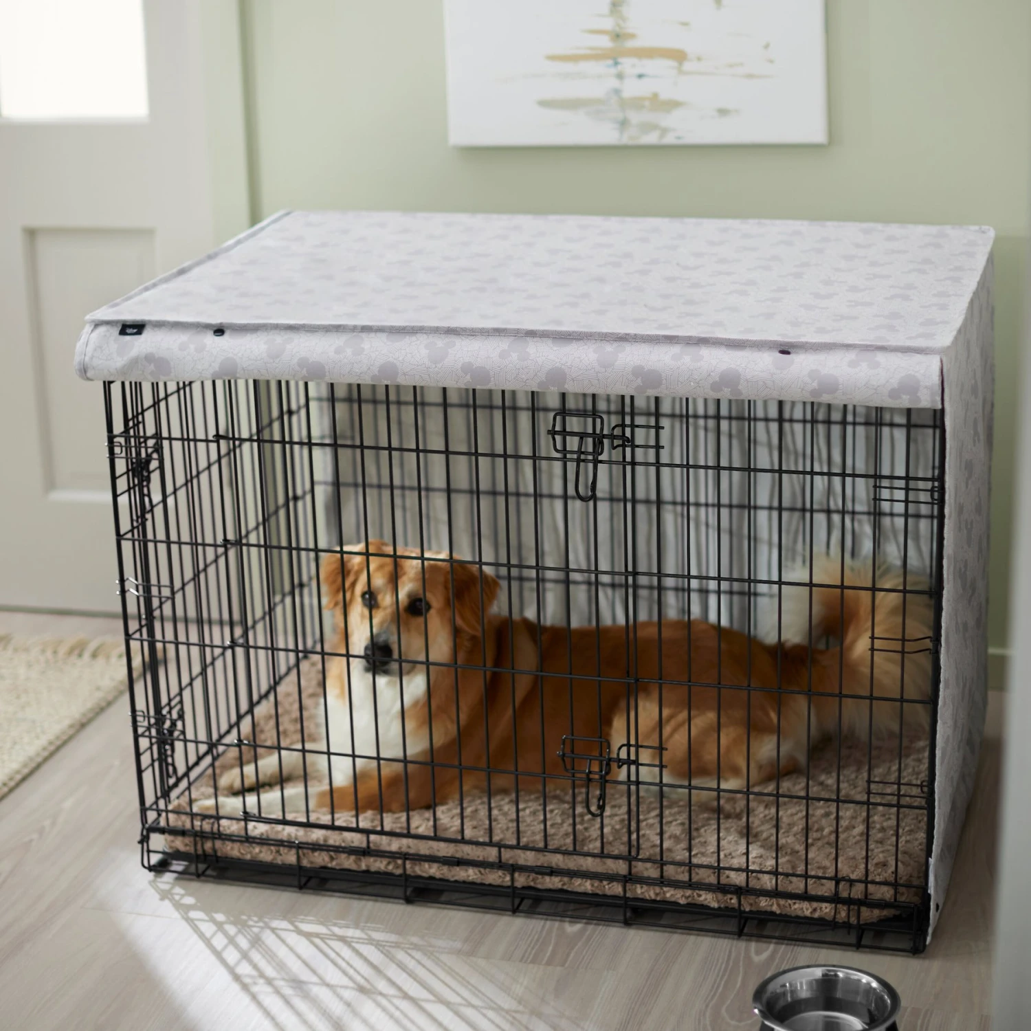 Disney Mickey Mouse Crosshatch Dog Crate Cover - Image 6
