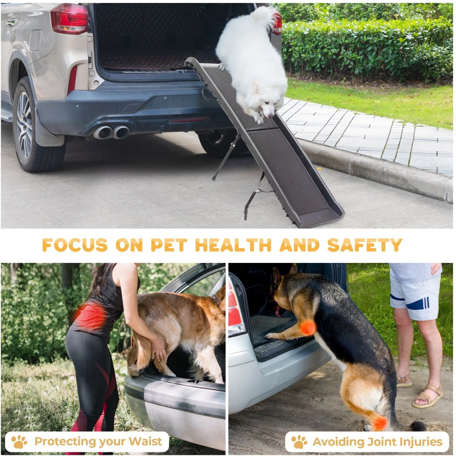 Coziwow By Jaxpety Foldable Dog Car Ramp - Image 4