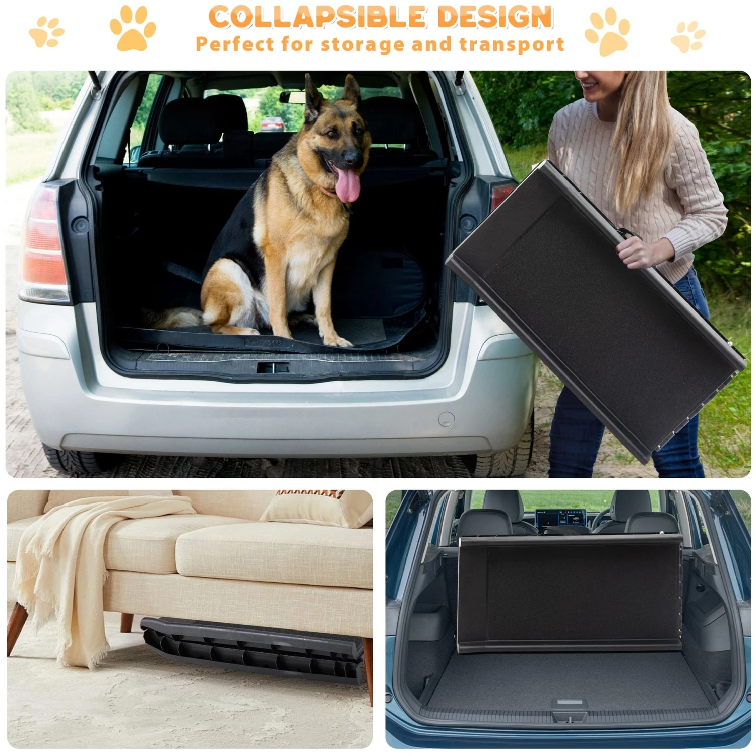 Coziwow By Jaxpety Foldable Dog Car Ramp - Image 5