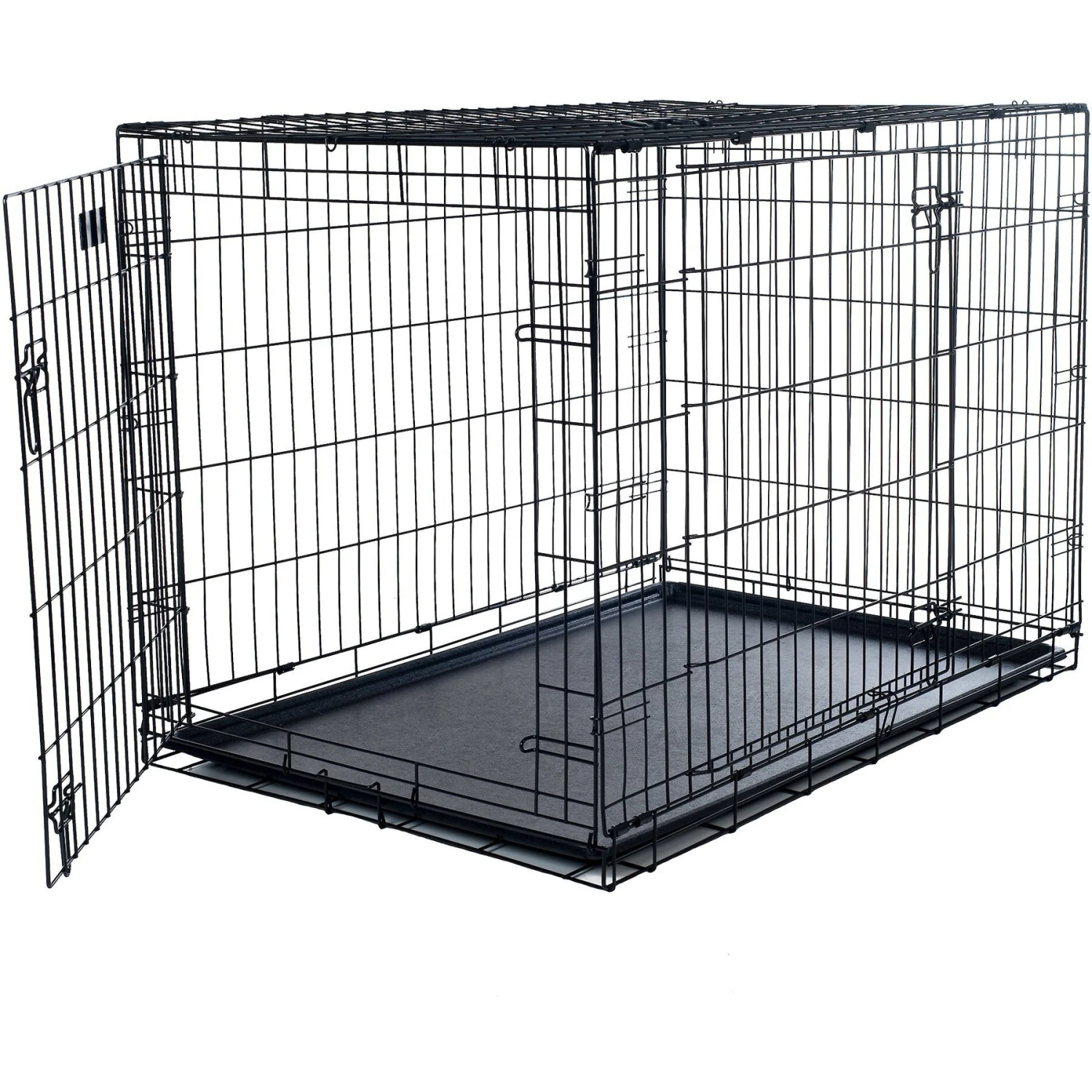 Pet Adobe 2-Door Medium Foldable Dog Crate - Image 2