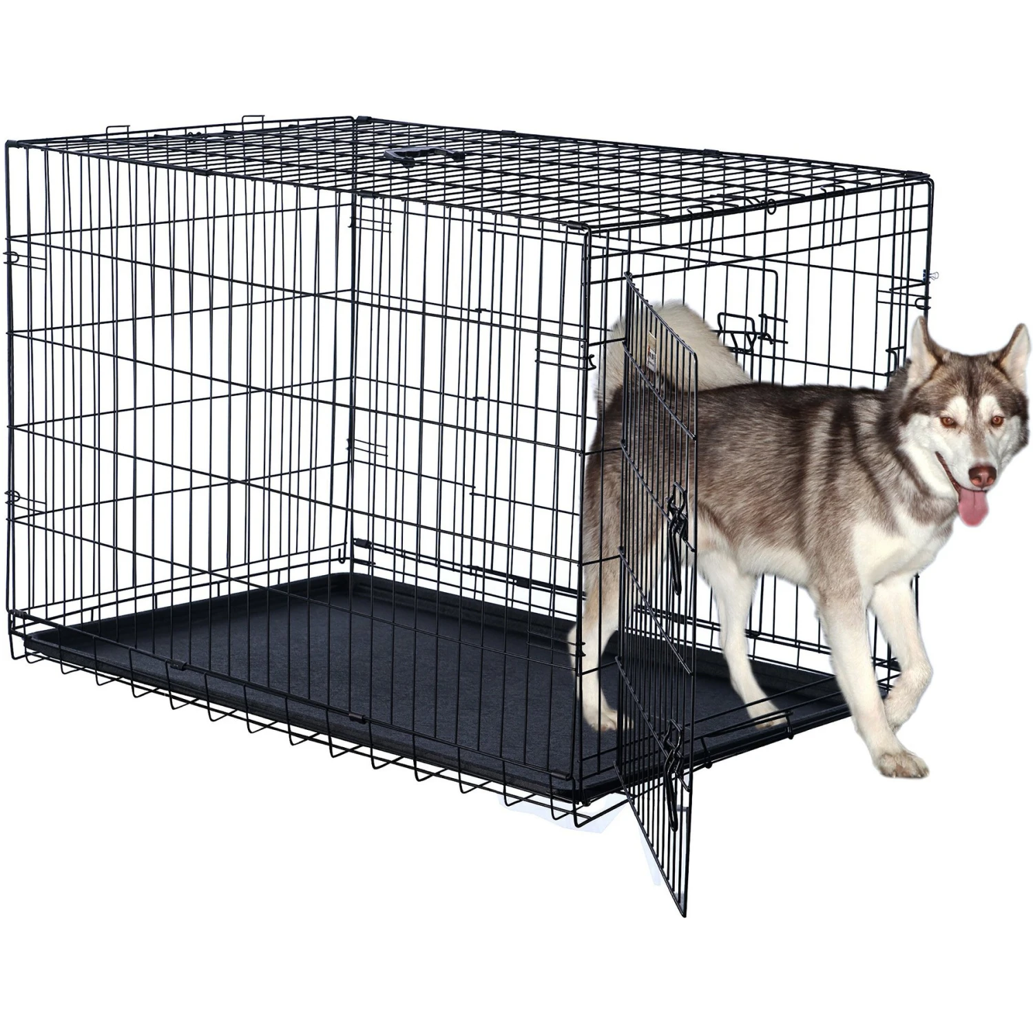 Pet Adobe Portable Folding Wire Dog Crate - Image 4