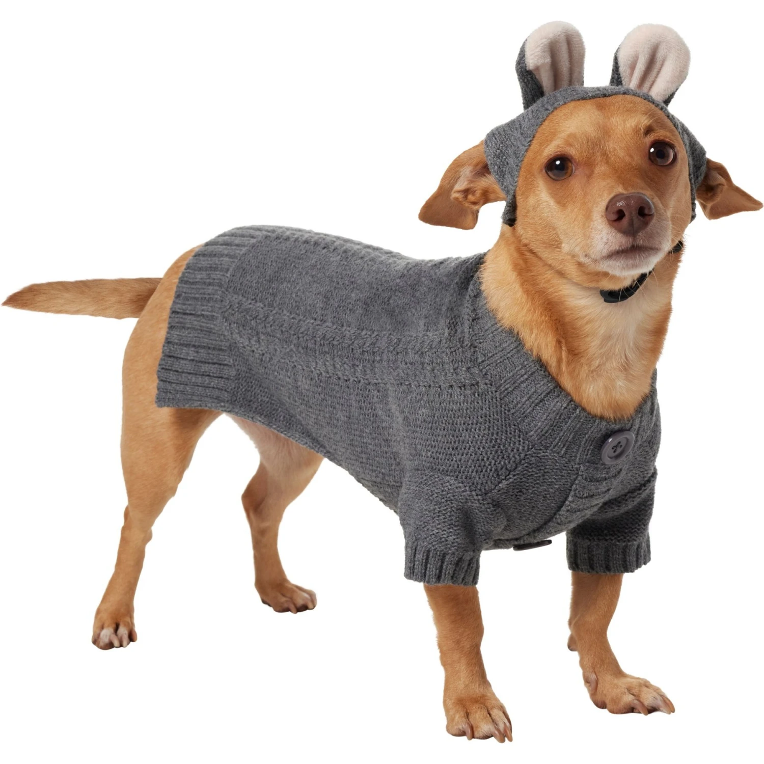 Frisco Bunny Hooded Dog & Cat Sweater - Image 3