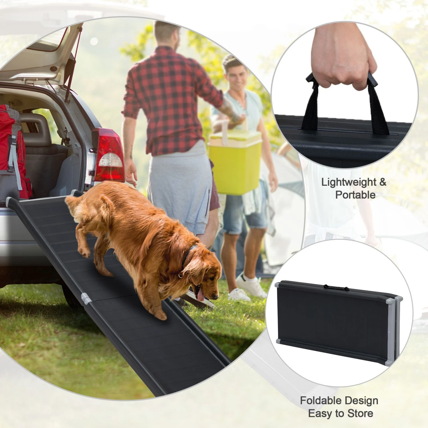 Coziwow By Jaxpety Heavy Duty Foldable Dog Car Ramp, 63-in - Image 6