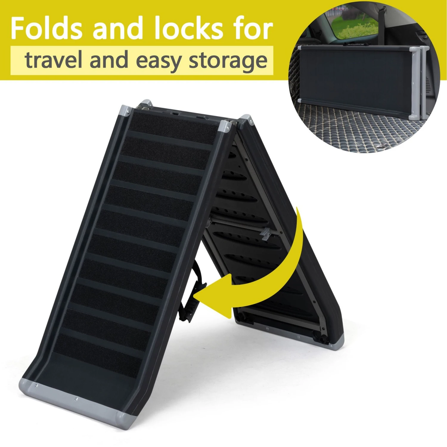 Coziwow By Jaxpety Heavy Duty Foldable Dog Car Ramp, 63-in - Image 8