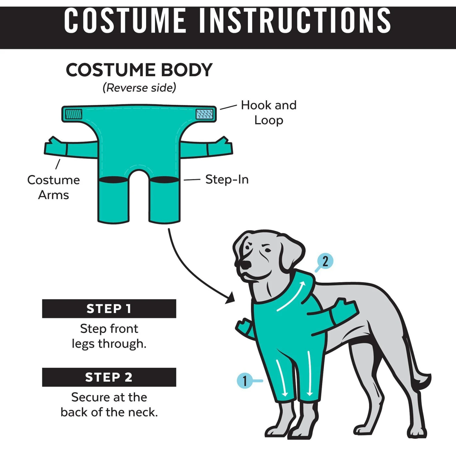 Frisco Front Walking New Years Tuxedo Dog & Cat Costume - Image 3