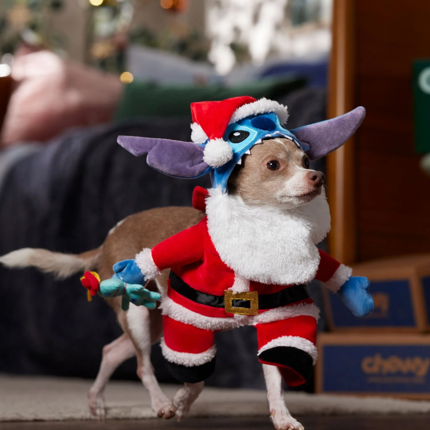 Disney Santa Stitch Walking Dog & Cat Costume - Image 7