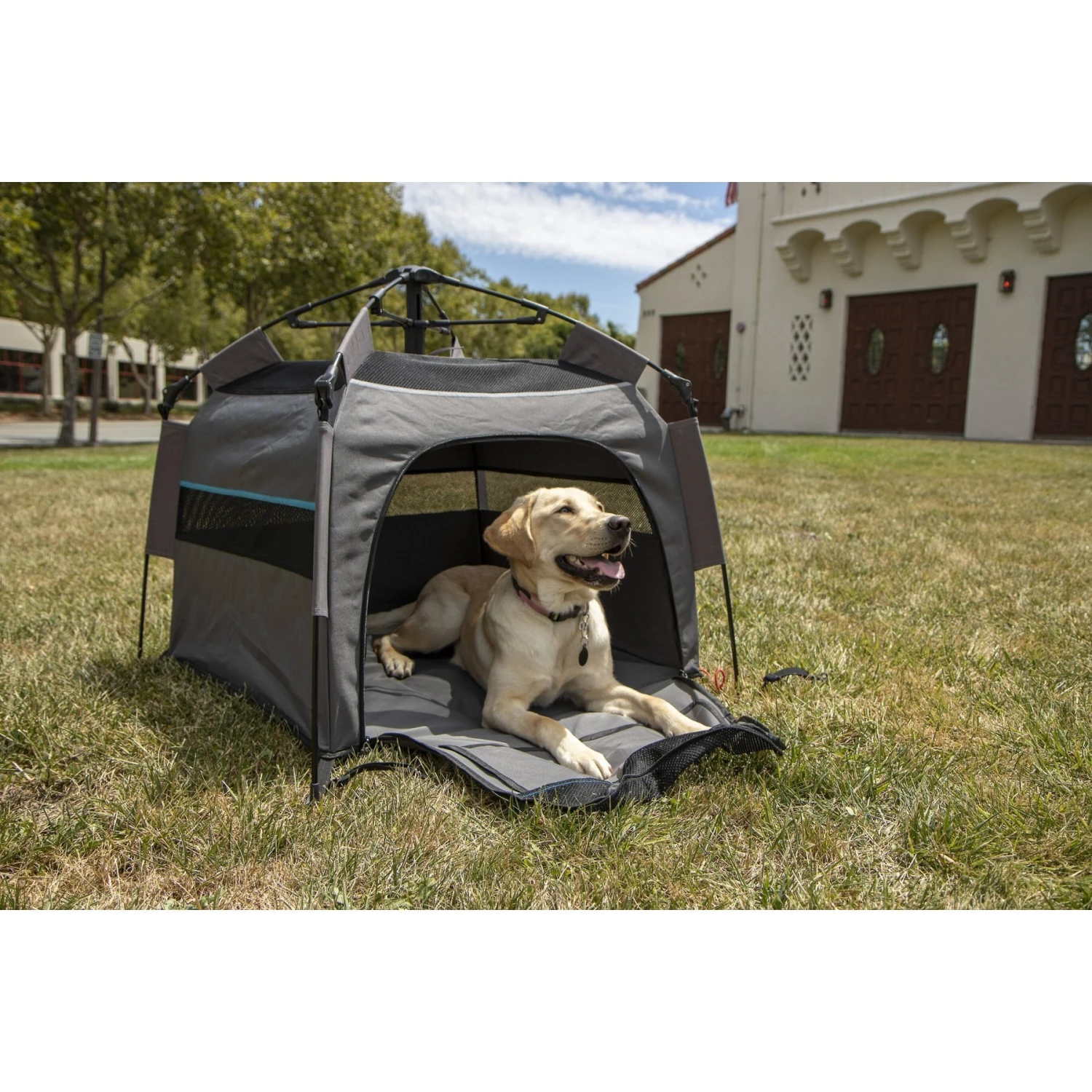 Sherpa U Pet Tent Dog Portable House, Medium, Gray - Image 5