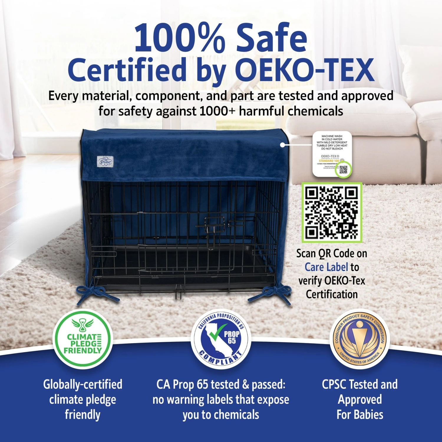 Pet Dreams Double Door Dog Crate Cover - Image 4