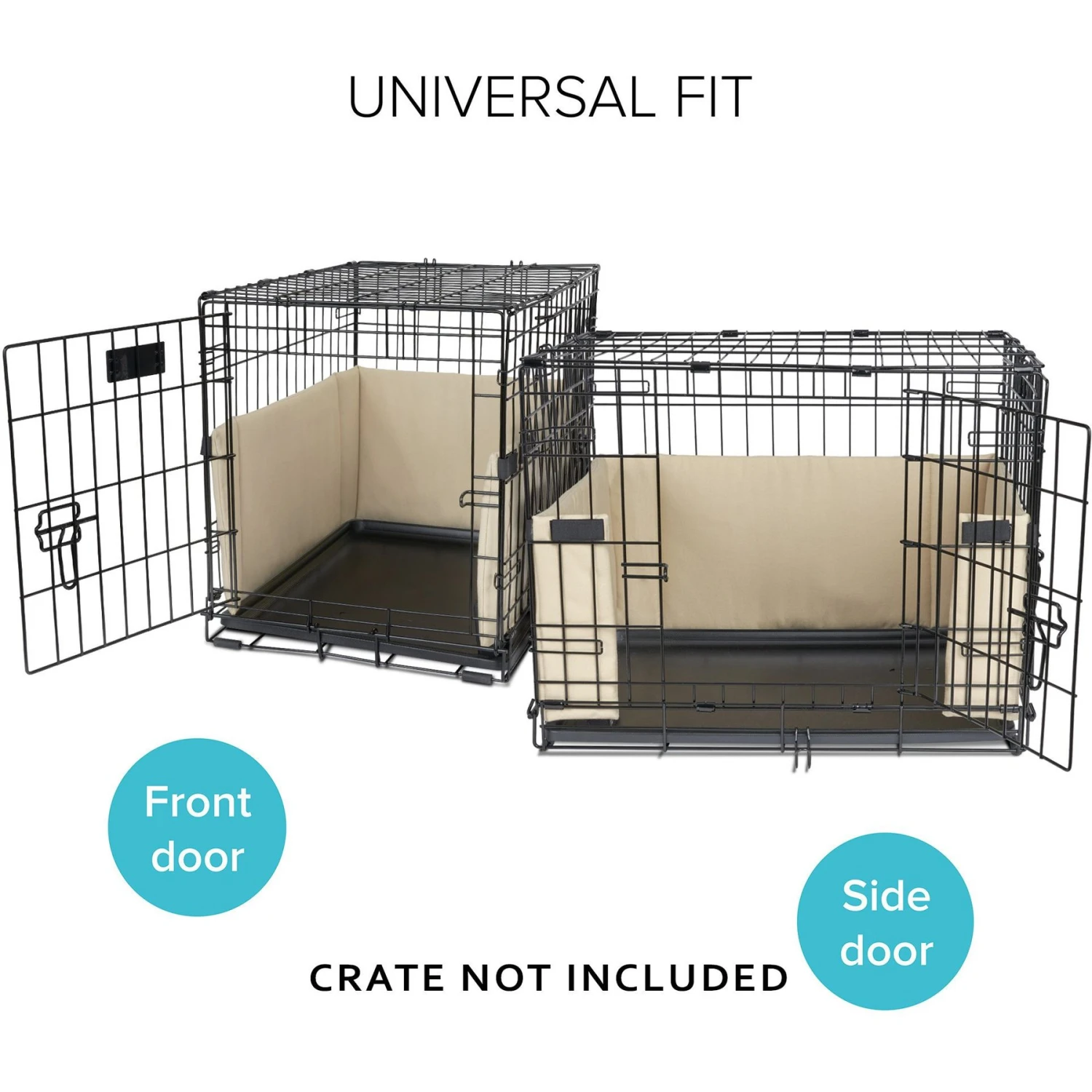 Pet Dreams Brushed Twill Dog Crate Bumper - Image 2