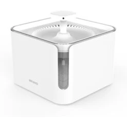 Petdiary Automatic Cat Water Fountain, White, Medium