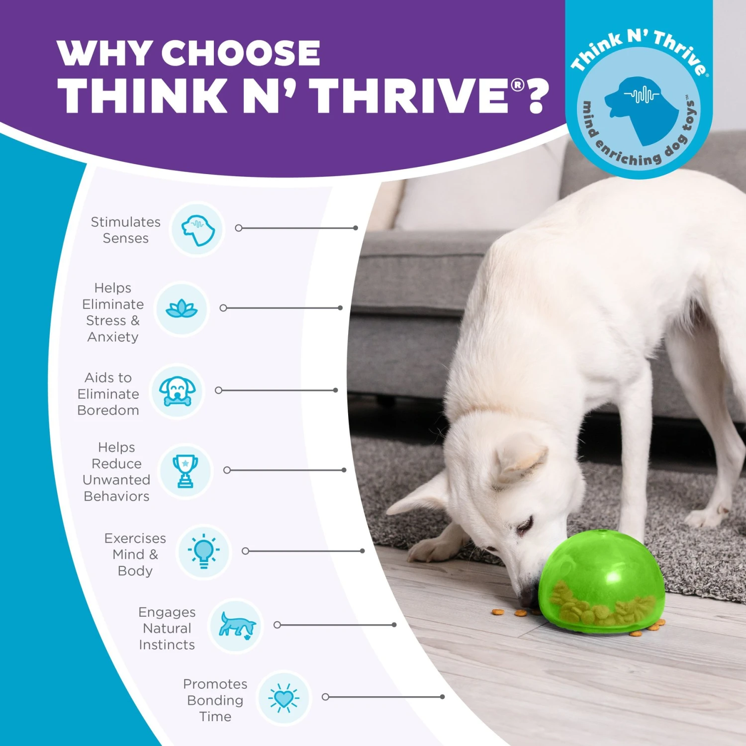 Planet Dog Orbee-Tuff Snoop Interactive Treat Dispensing Dog Toy - Image 6