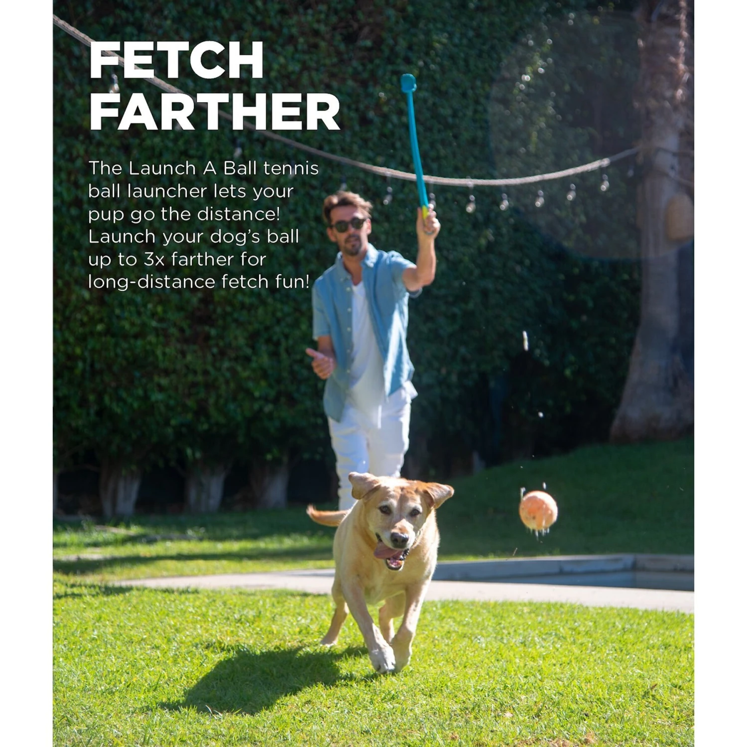 Outward Hound Launch A Ball Tennis Dog Toy - Image 2