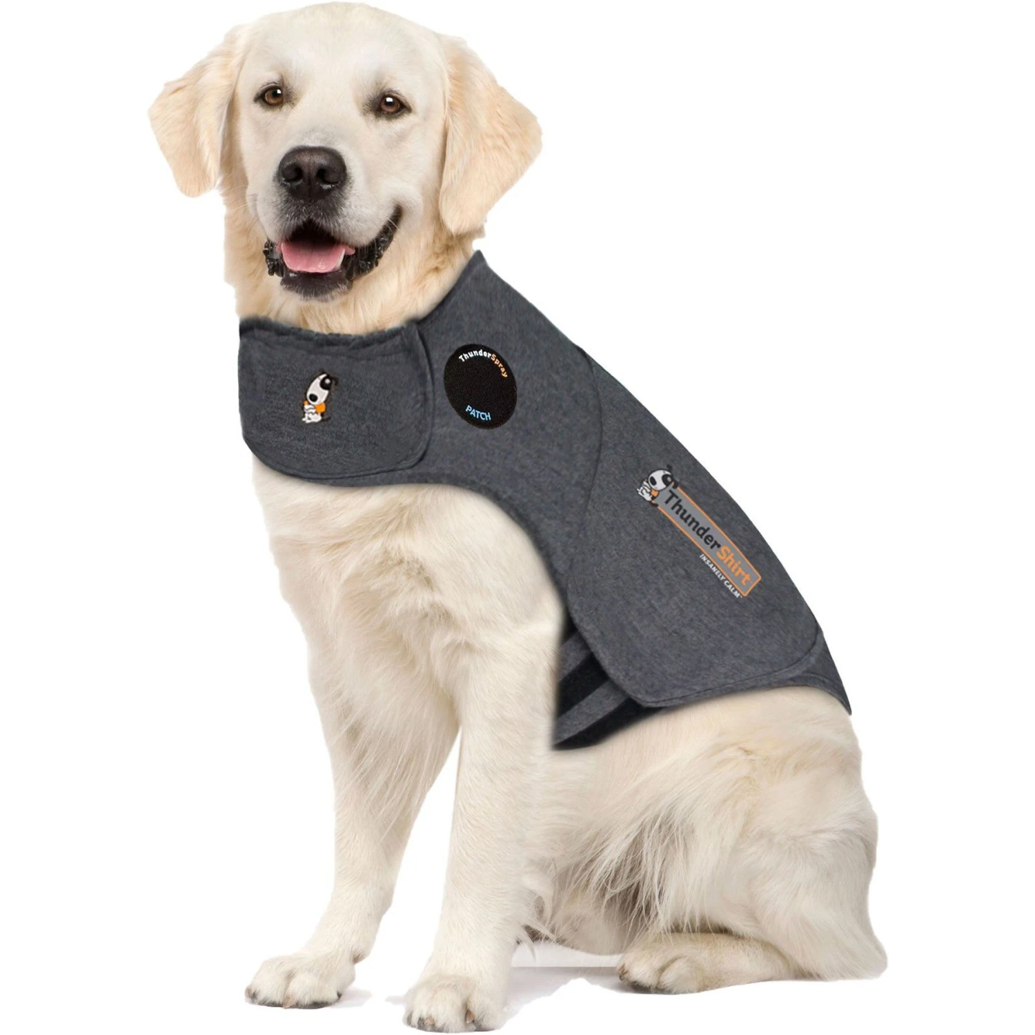 ThunderShirt Classic Anxiety & Calming Vest For Dogs, Heather Grey & ThunderEase Calming Diffuser For Dogs - Image 2