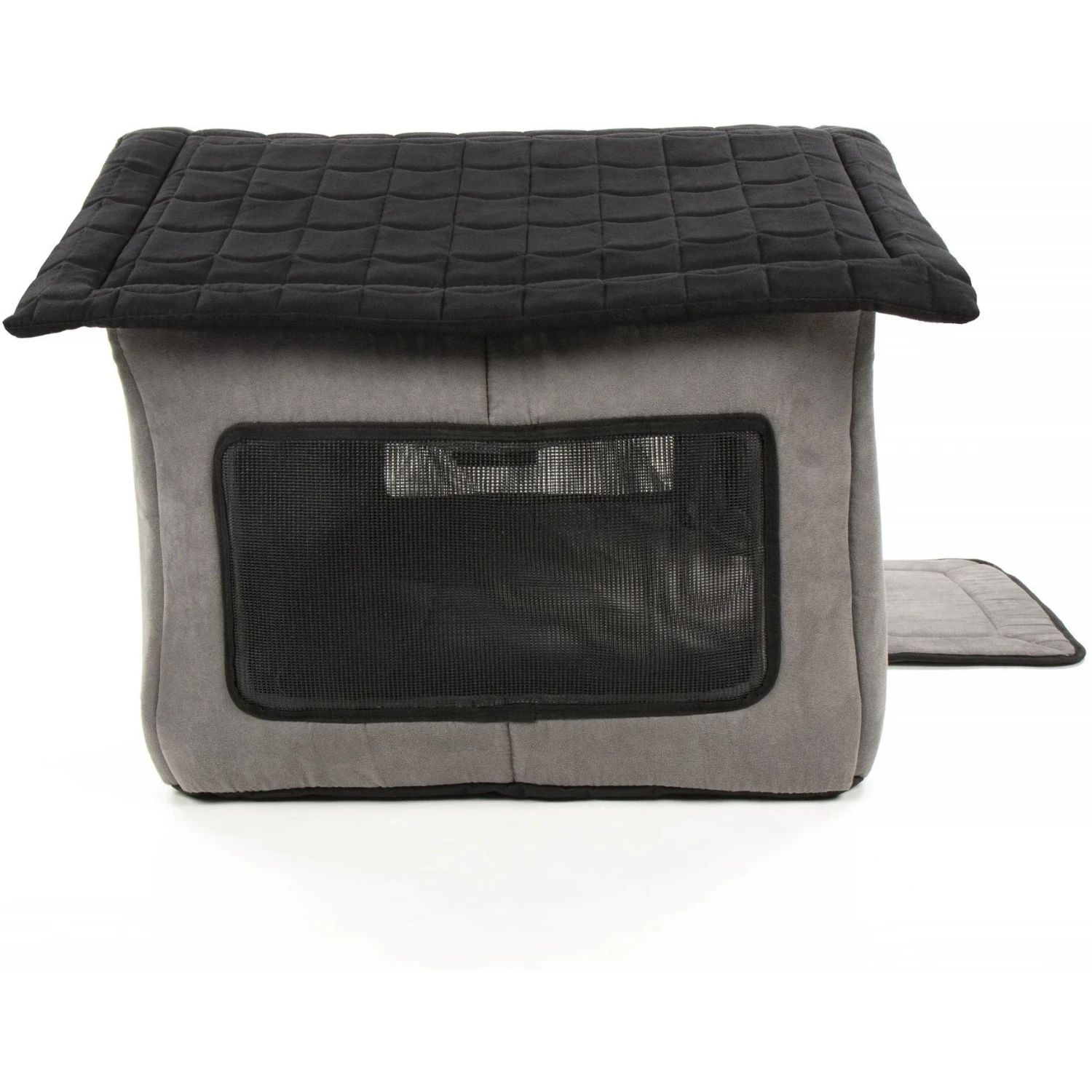 Sherpa Portable Soft Sided Foldable Cat & Dog Indoor Shelter, Gray, Medium - Image 3