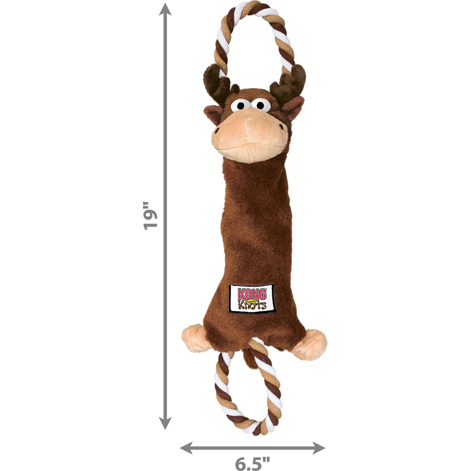 KONG Tuggerknots Moose Dog Toy - Image 3