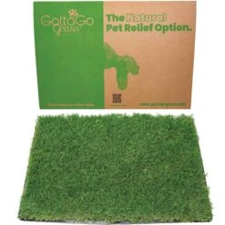 Gotta Go Grass The Natural Relief With Interlocking Tray Dog Potty Pads, 16-in X 24-in, 2 Count