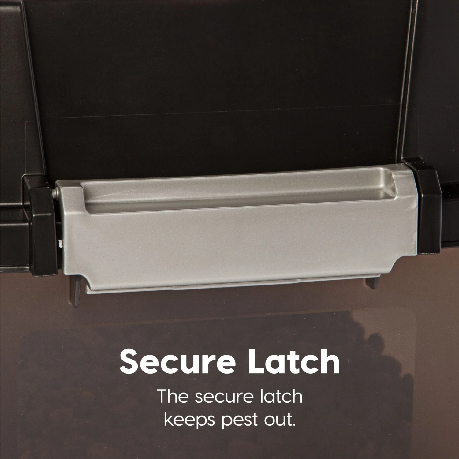 IRIS USA WeatherPro Airtight Elevated Pet Feeder With Food Storage Container & Bowls In Lid - Image 4