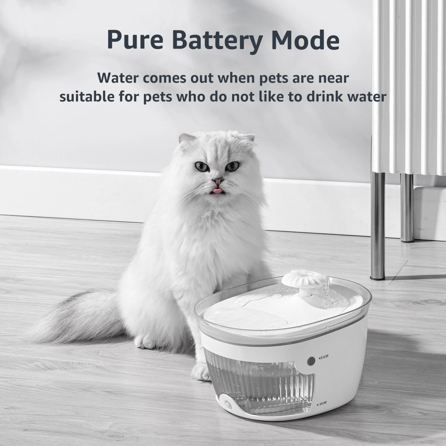 Petdiary Wireless Auto-Sensing Dog & Cat Water Fountain, Large - Image 9