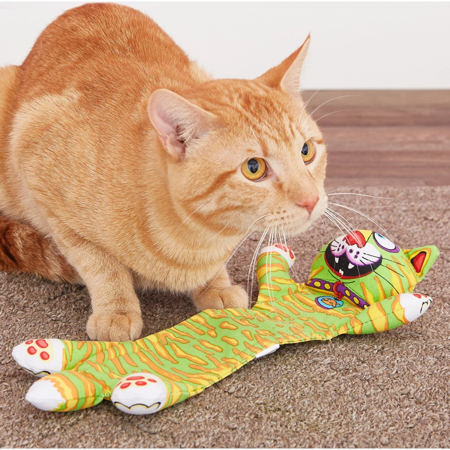 Fat Cat Incredible Strapping Flip-Flop Yankers Squeaky Dog Toy, Character Varies - Image 4