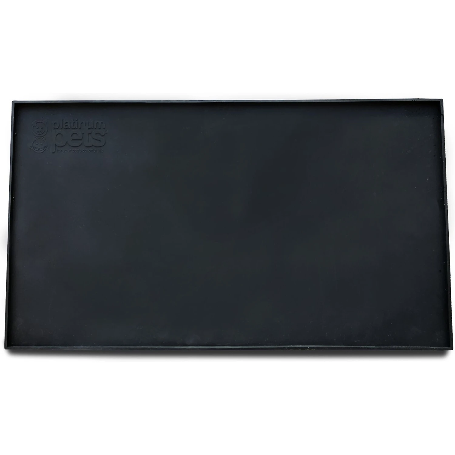Platinum Pets Food & Water Heavy-Duty Feeding Mat, Black