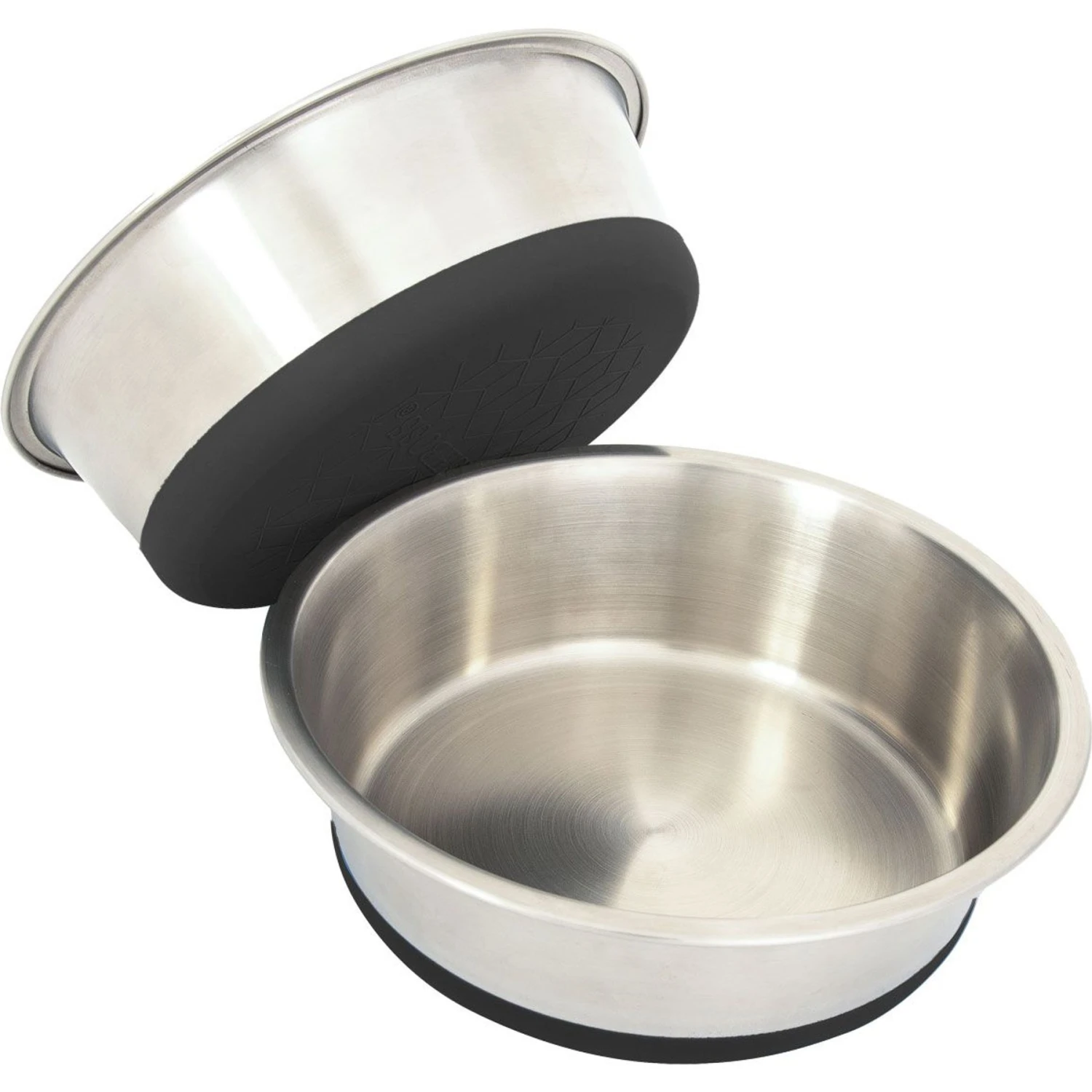 Leashboss Stainless Steel Silicone Base Dog Bowl, Medium/Large