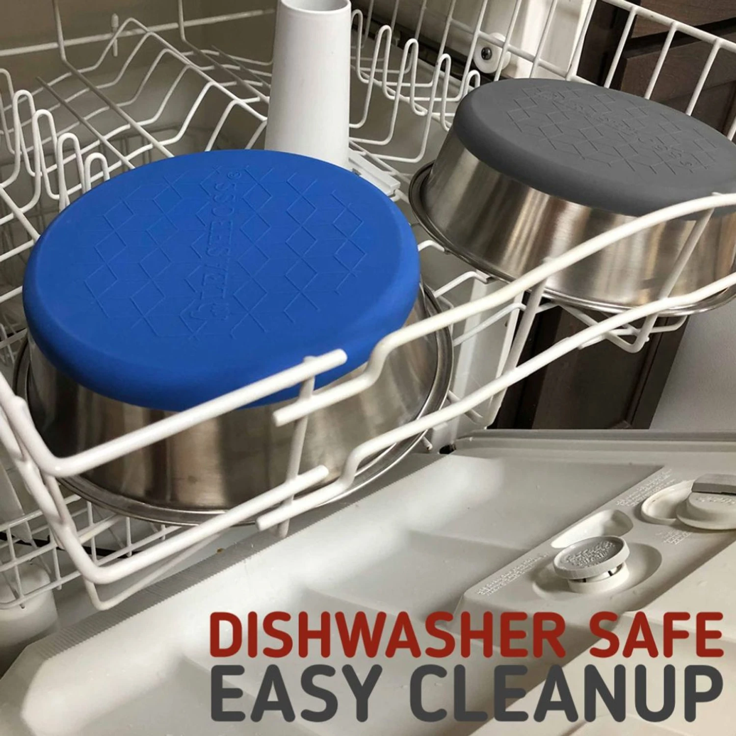 Leashboss Stainless Steel Silicone Base Dog Bowl, Medium/Large - Image 5