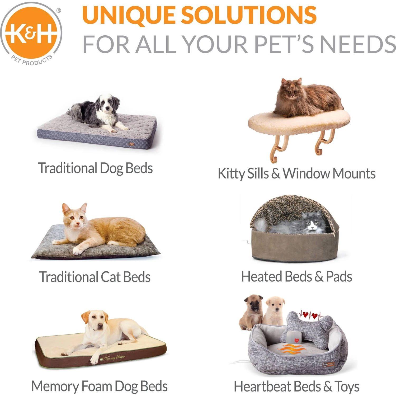 K&H Pet Products Self-Warming Two Tone Lounge Sleeper Bolster Cat & Dog Bed - Image 6