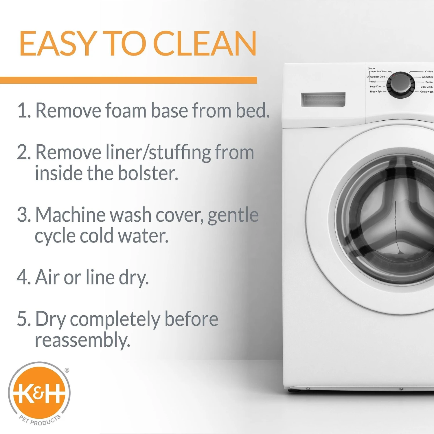 K&H Pet Products Orthopedic Bolster Cat & Dog Bed - Image 4