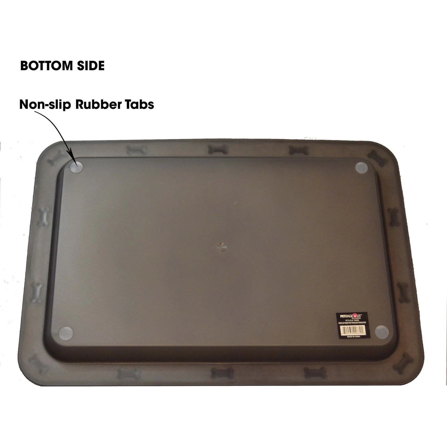 PetRageous Designs Bone N' Up For Dinner Non-Slip Tray Placemat - Image 3