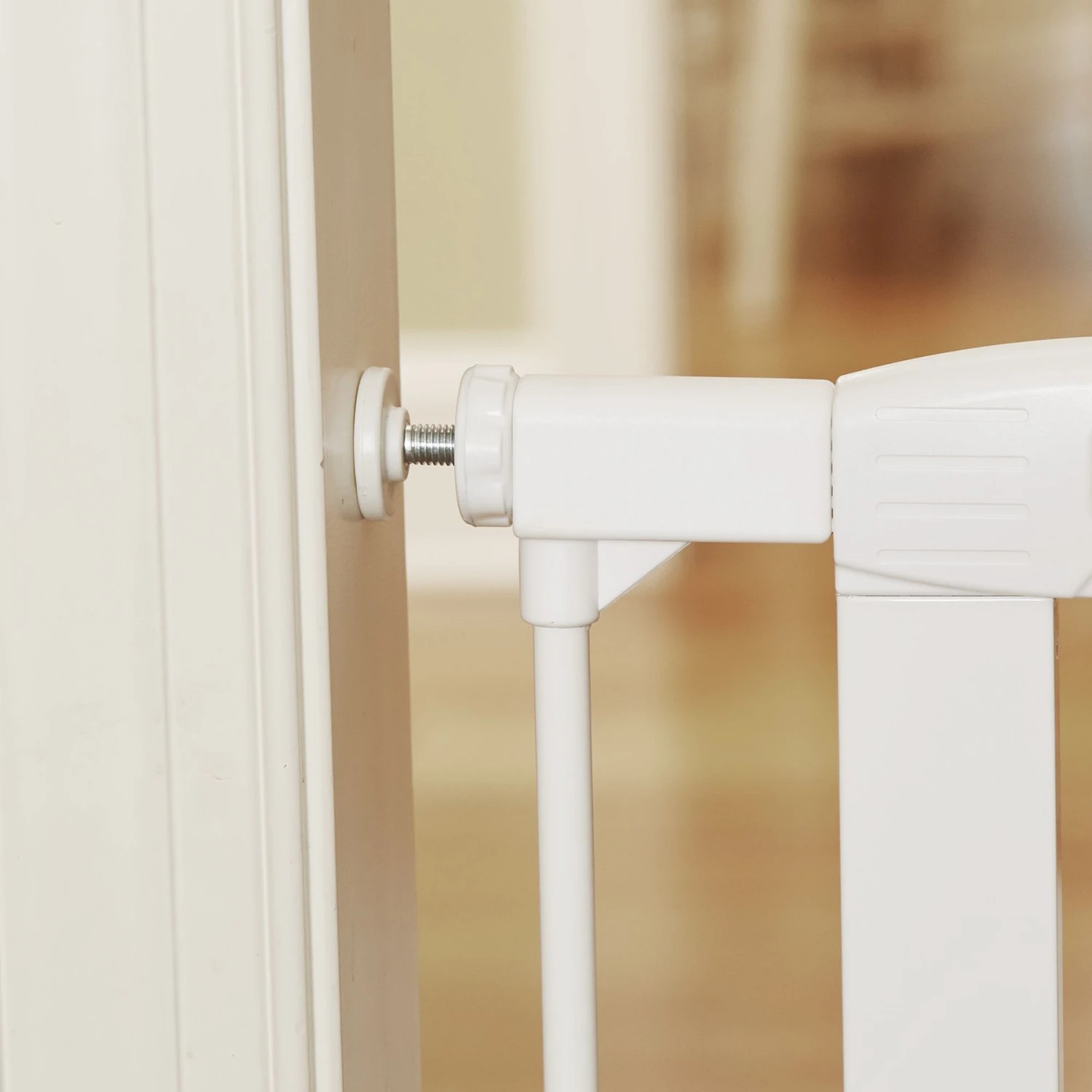 MyPet Extra Tall & Wide Walk Thru Easypass Cat & Dog Gate, White - Image 7