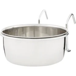 Ethical Pet Stainless Steel Coop Cup Wire Hanger Kennel Pet Bowl