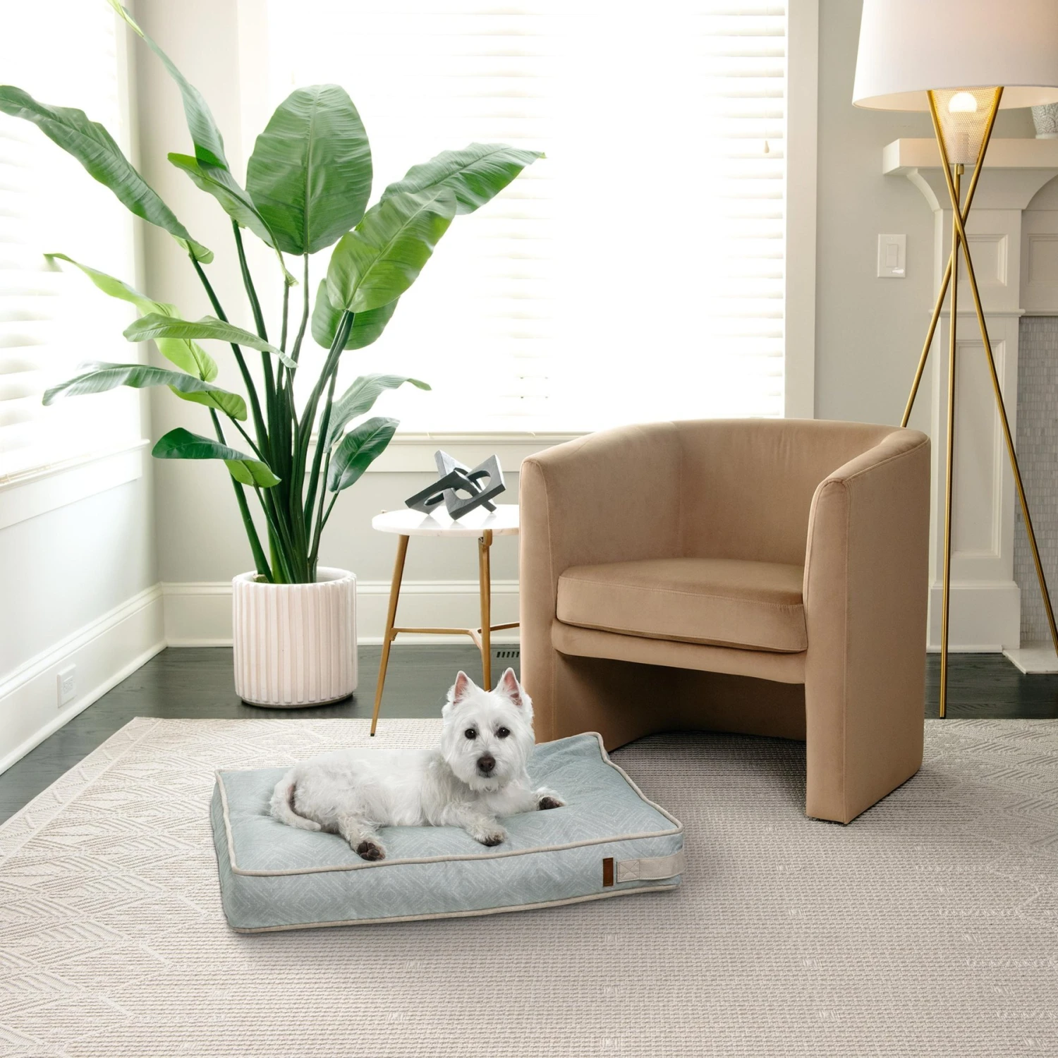 Bark And Slumber Birdie Plush Eco Friendly Fabric Lounger Dog Bed - Image 2