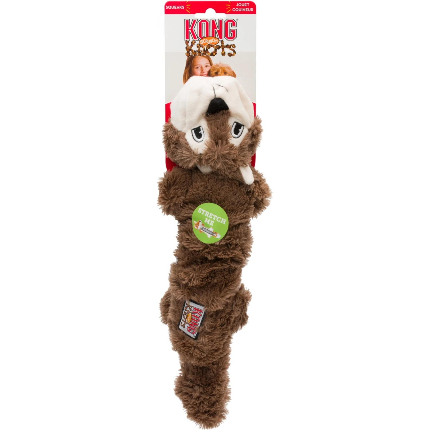 KONG Scrunch Knots Squirrel Dog Toy - Image 2