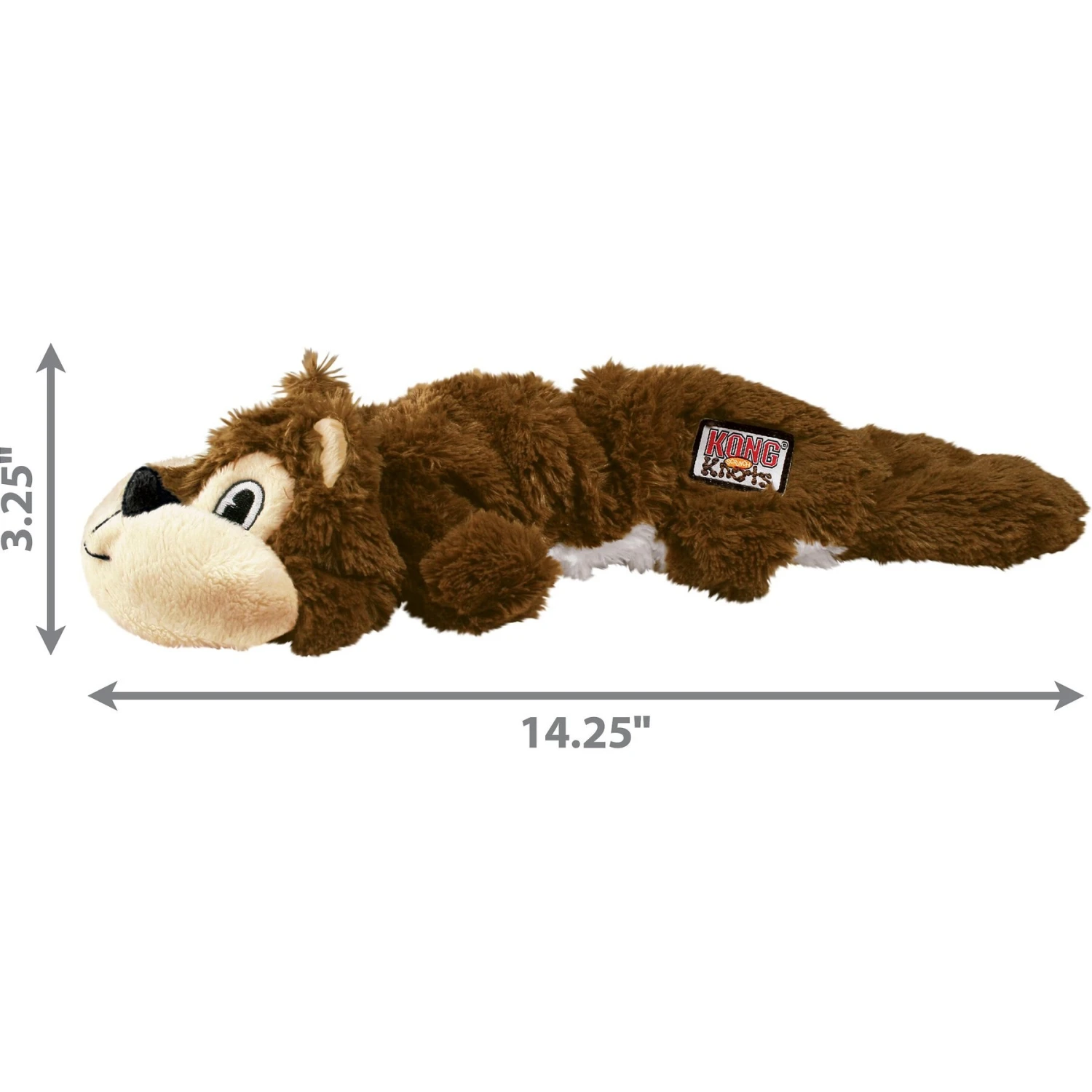 KONG Scrunch Knots Squirrel Dog Toy - Image 3