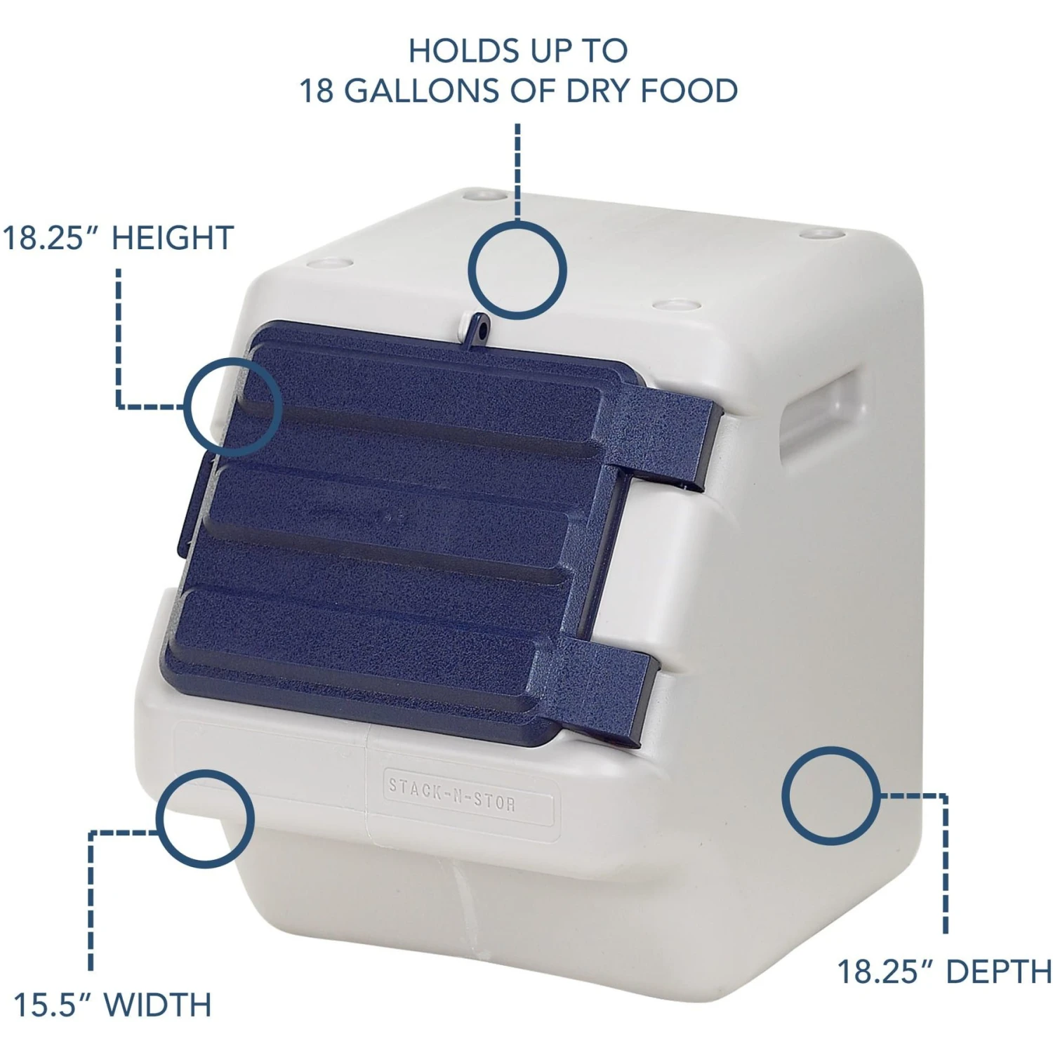 Bergan Stack-N-Stor Pet Food Storage - Image 2
