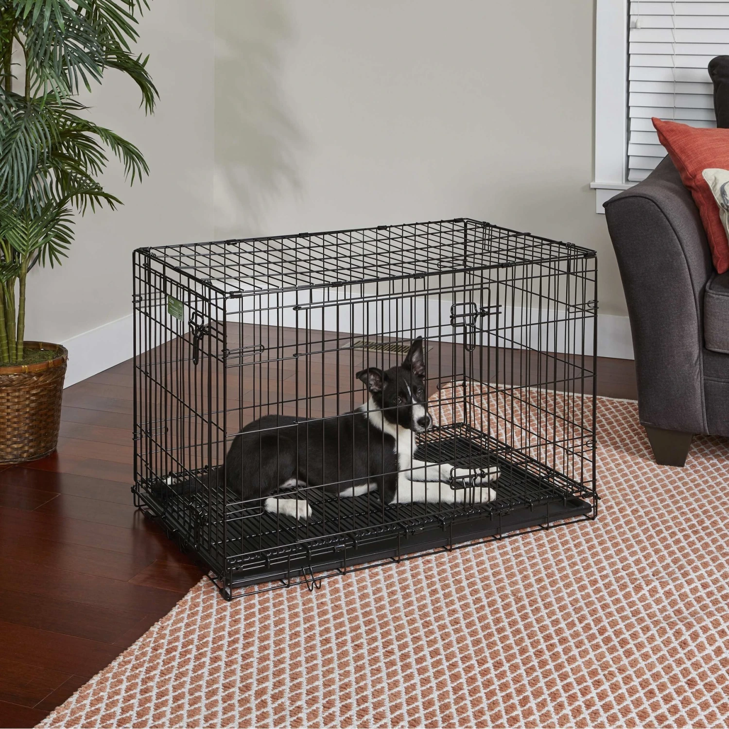 MidWest Curved Latch Dog Crate Floor Grid, Black - Image 6